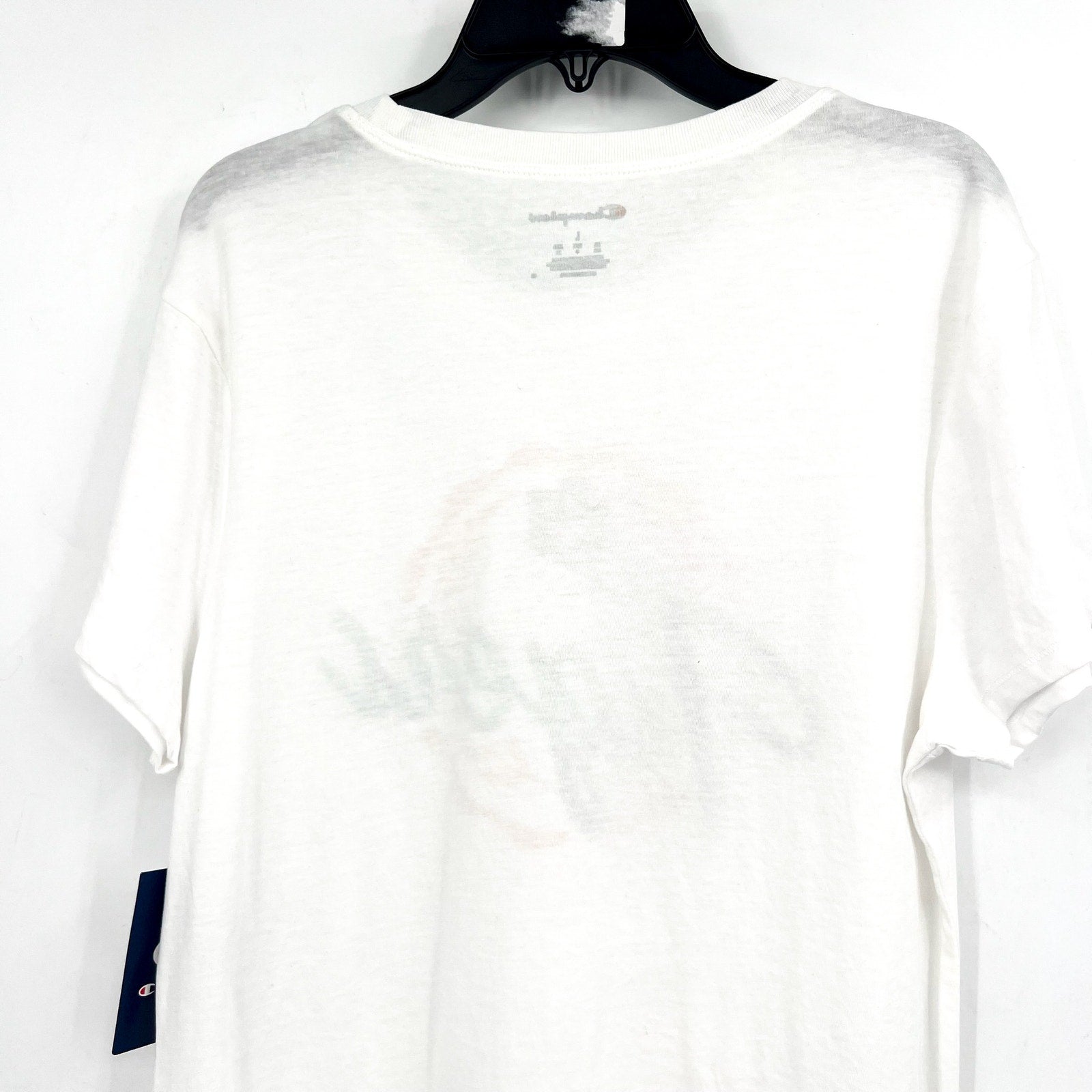 CHAMPION Womens Auburn Tigers Faux Crest T-shirt XL White Short Sleeve NWOT