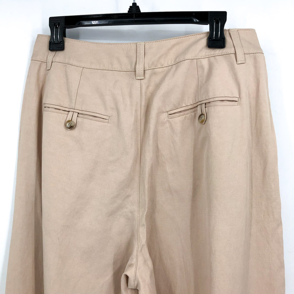 MADEWELL Women's The Harlow Pants Size 6 Tan Harvest Moon Wide Leg NG521 NWT