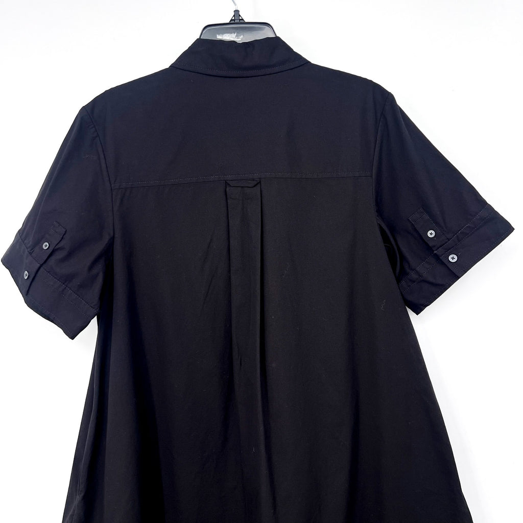 EVERLANE Women's The Daytripper Dress Medium Black Oversized Short Sleeve NWT