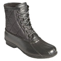 SPERRY Mens Saltwater Quilted Duck Rain Boots US 12 Black Water Resistant NWOB