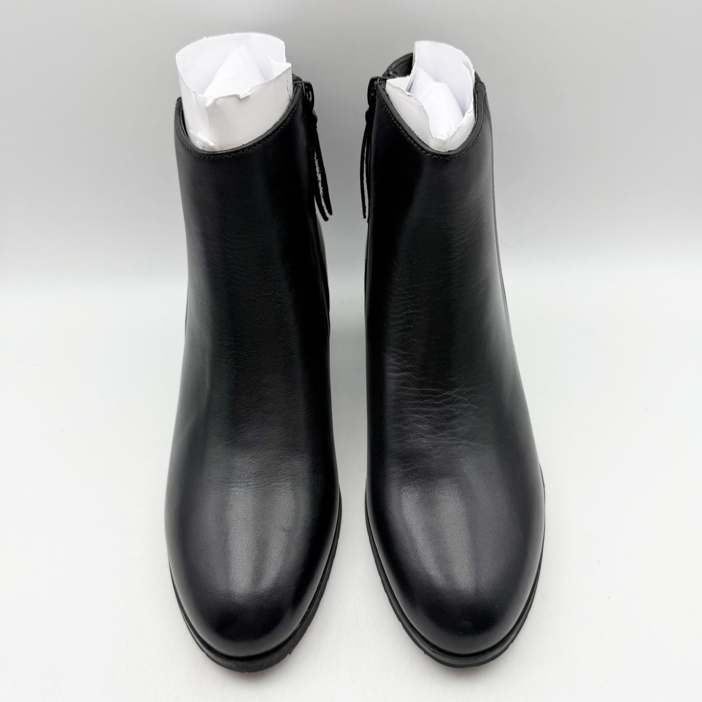 Naturalizer Womens Bay Bootie US 9 Wide EU 40 Black Leather Waterproof NWOB