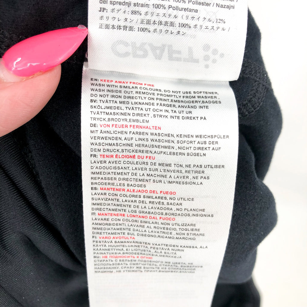 CRAFT Women's ADV Essence Wind Leggings Large Black Reflective Windproof NWT