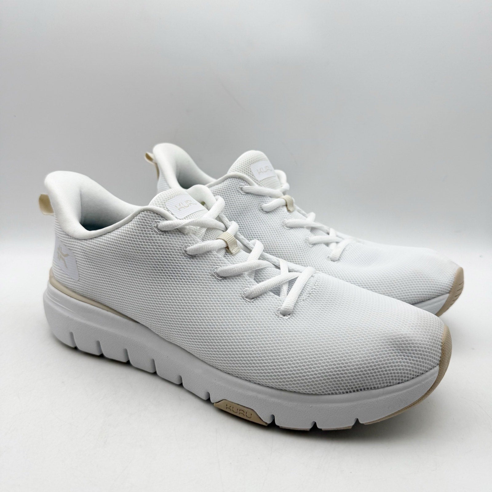 KURU Womens Flex Via Sneakers US 10 M White Athletic Shoes NWOB