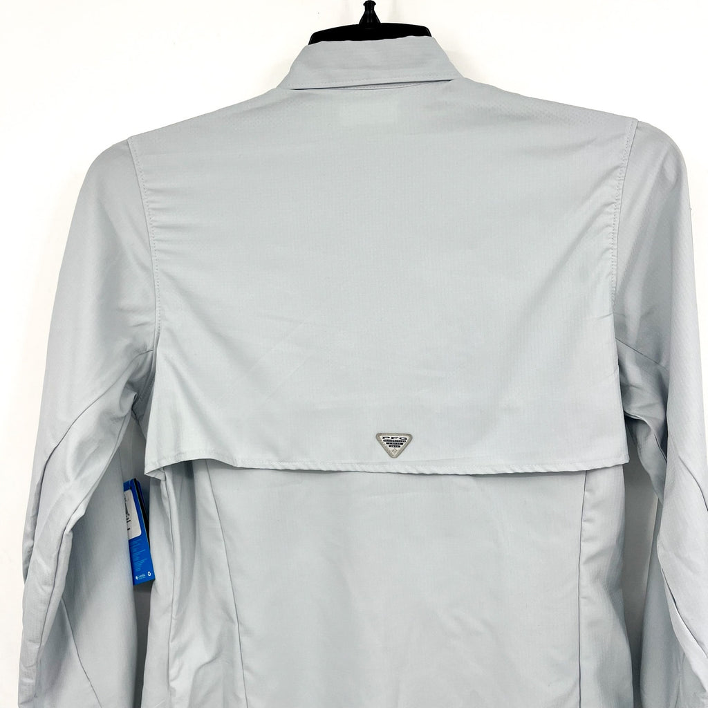 COLUMBIA Women's PFG Tamiami II Long Sleeve Shirt Small Cirrus Grey NWT
