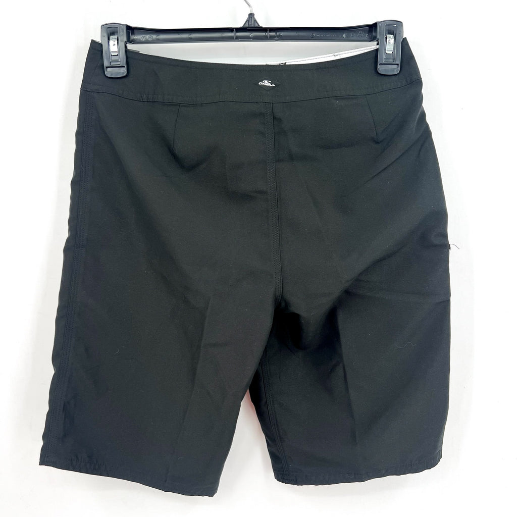 O'NEILL Men's Santa Cruz Solid 2.0 Boardshorts Size 28 Small Black White NWOT