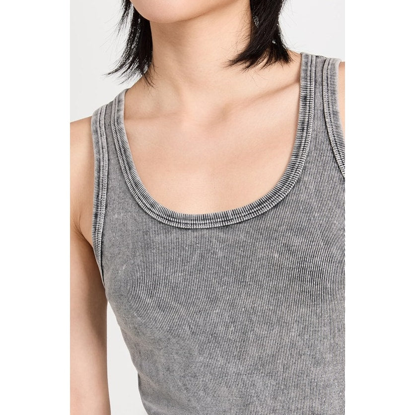 RE/DONE Women's Long Tank Dress LSD Grey SMALL