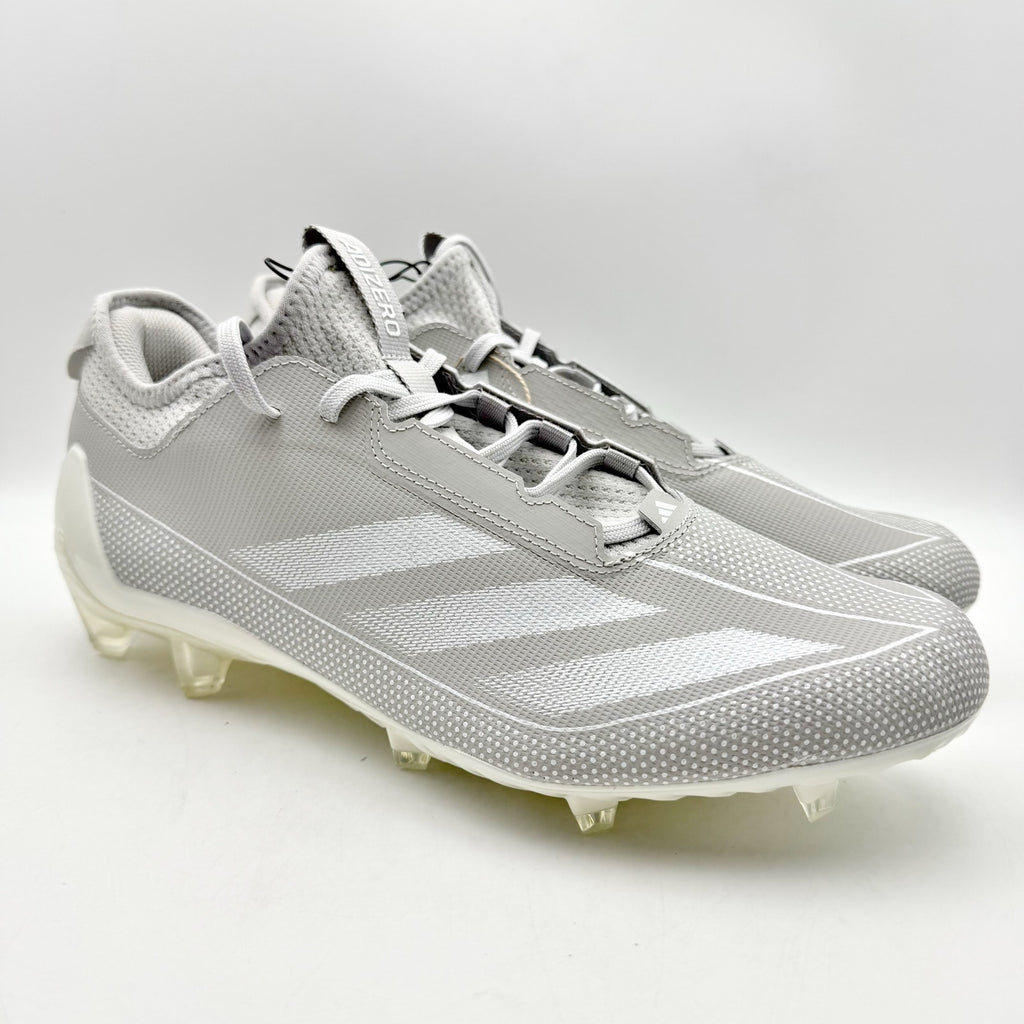 Adidas Mens Adizero Electric 1 Football Cleats US 12 Grey White Athletic NIB