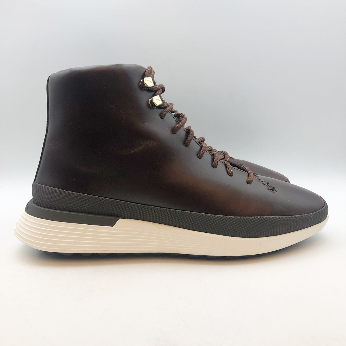 T4381. Wolf & Shepherd- MENS 9.5- Crossover Hiker WTZ Boots Maple Brown Leather NIB