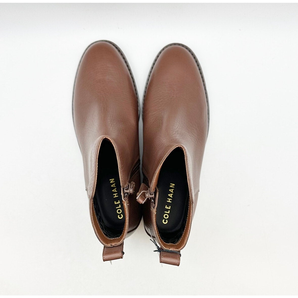 Cole Haan Womens River Chelsea Bootie Size 6 Brown Leather Waterproof Boots NIB