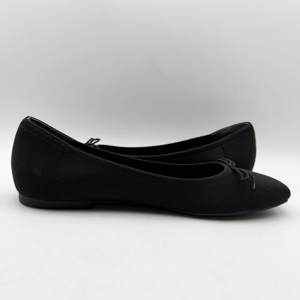 VIONIC Womens Klara Flats Size 11 Narrow EU 42 Black Knit NWOB
