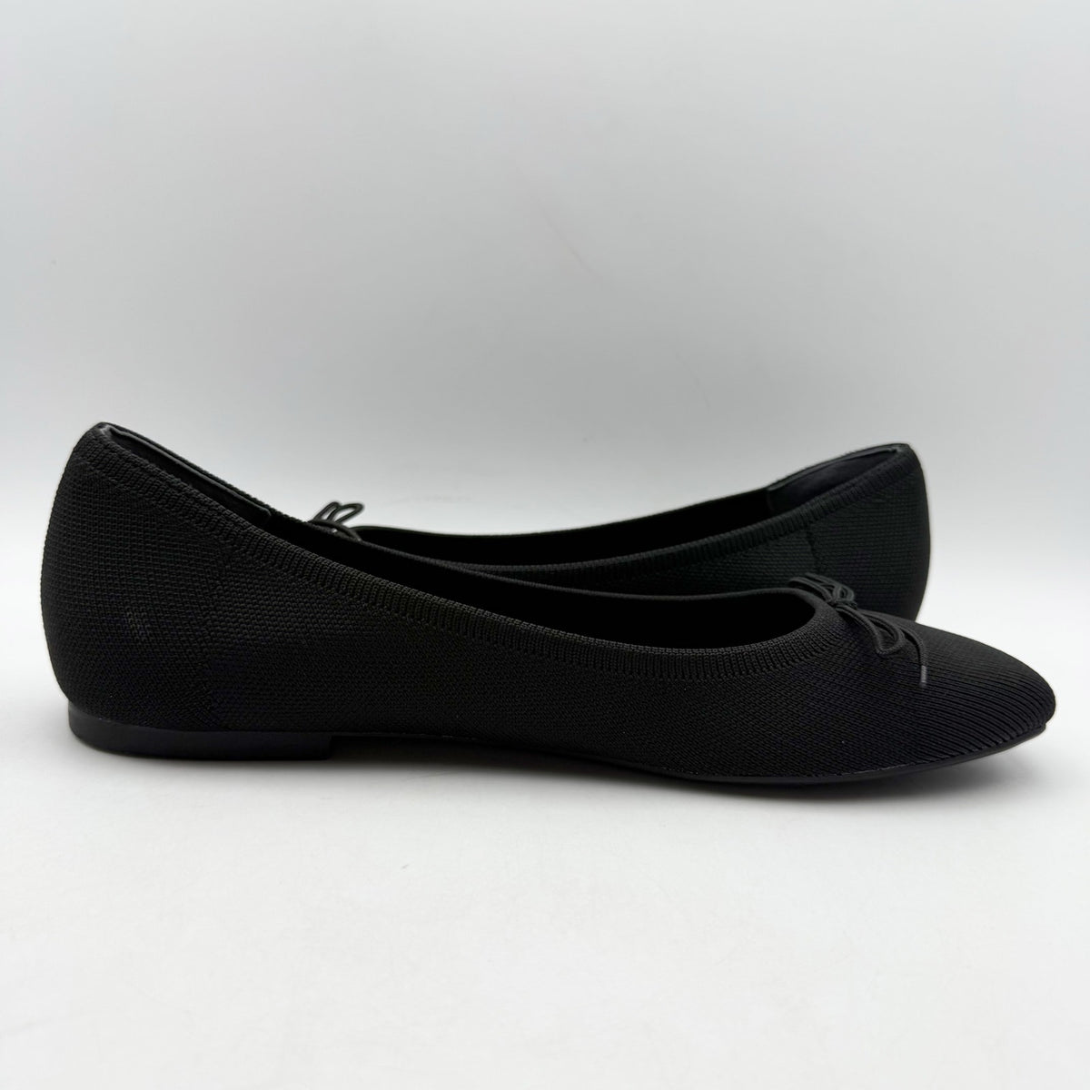 VIONIC Womens Klara Flats Size 11 Narrow EU 42 Black Knit NWOB