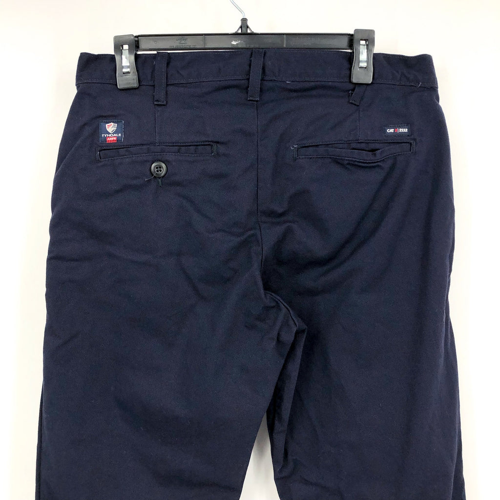 TYNDALE Mens FR CAT2 Industrial Work Pants 34x32 Dark Navy Blue Straight NWOT