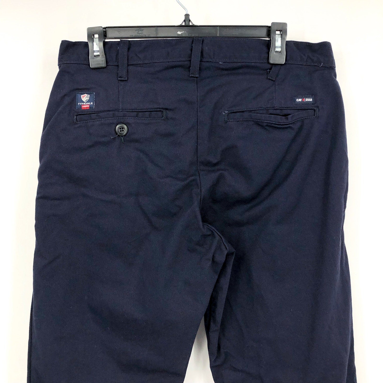 TYNDALE Mens FR CAT2 Industrial Work Pants 34x32 Dark Navy Blue Straight NWOT