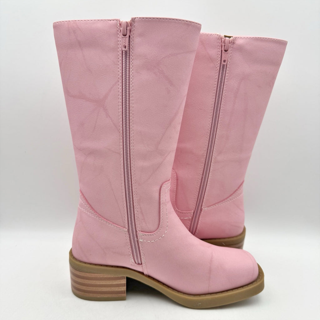 Frye & Co. Girls Miranda Riding Boots US 2 M EU 33.5 Light Pink NWOB