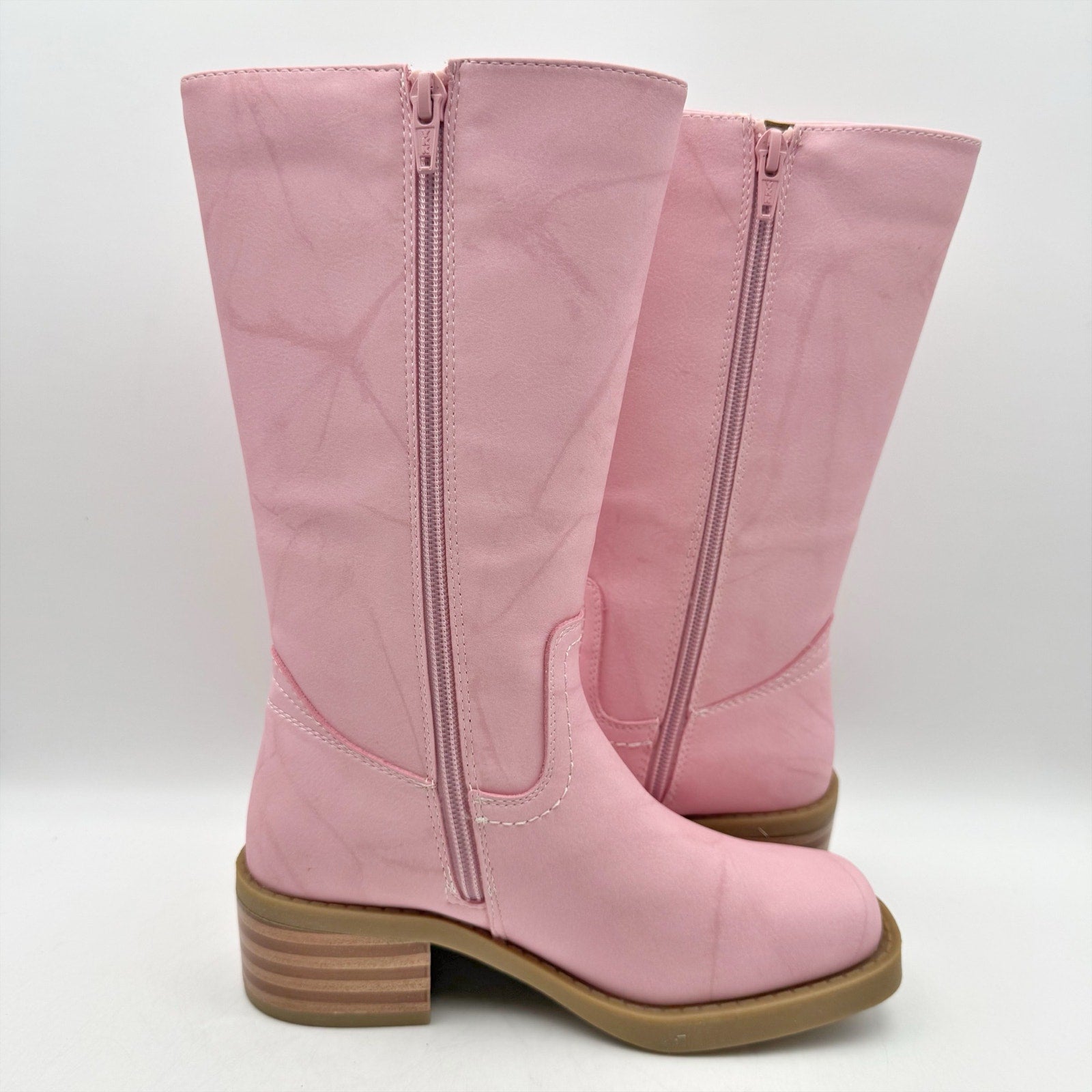 Frye & Co. Girls Miranda Riding Boots US 2 M EU 33.5 Light Pink NWOB