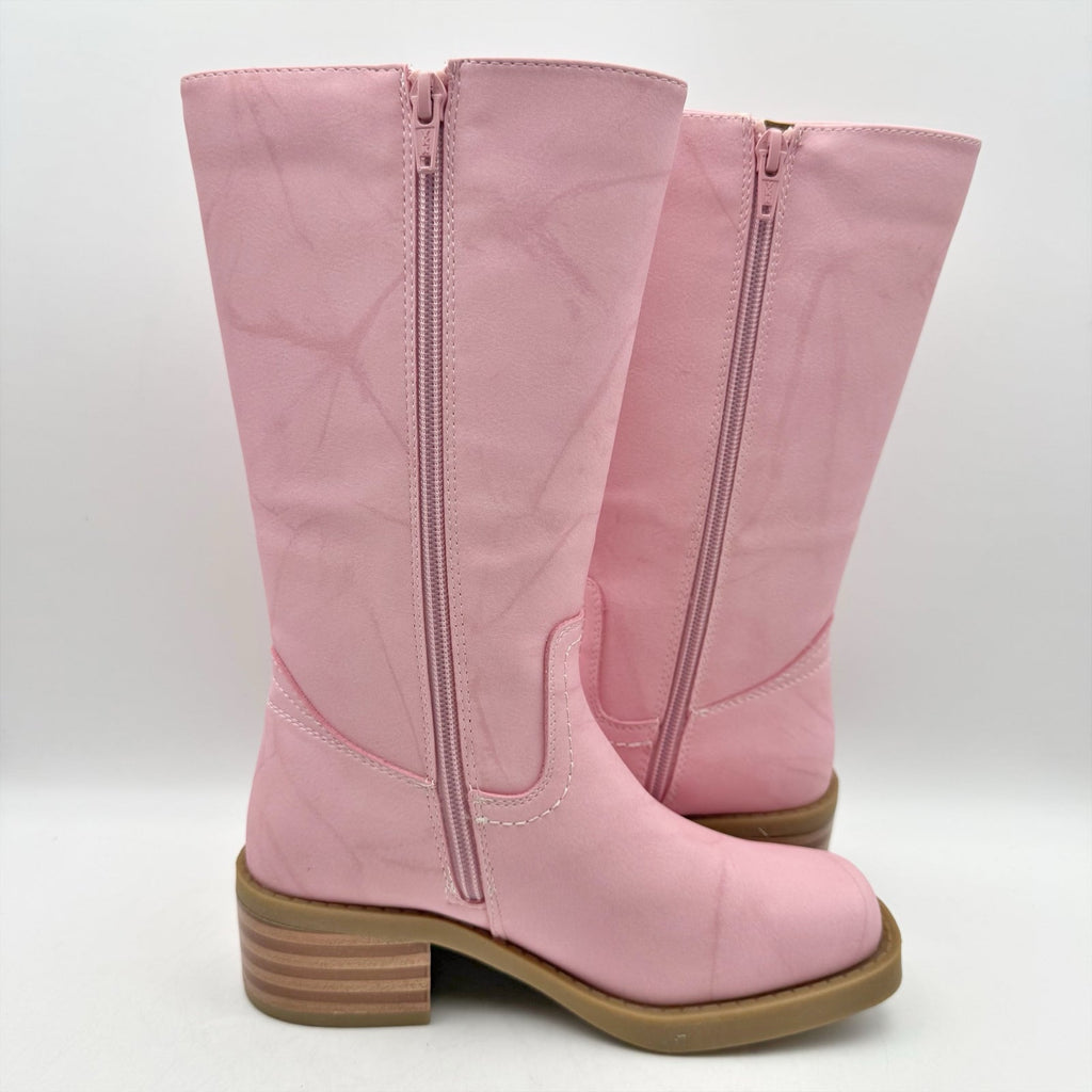 Frye & Co. Girls Miranda Riding Boots US 2 M EU 33.5 Light Pink NWOB