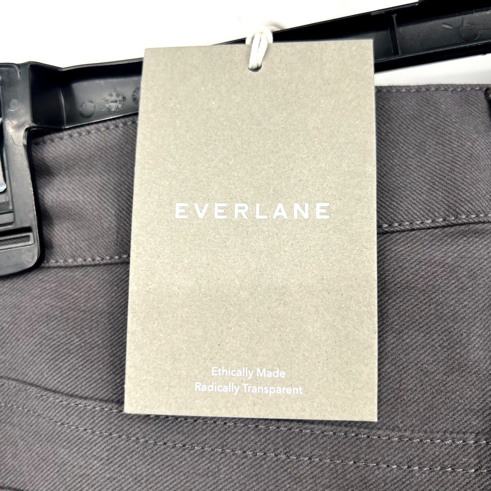 EVERLANE Men's Stretch Twill 5-Pocket Pants 31x30 Graphite Gray Slim Chinos NWT