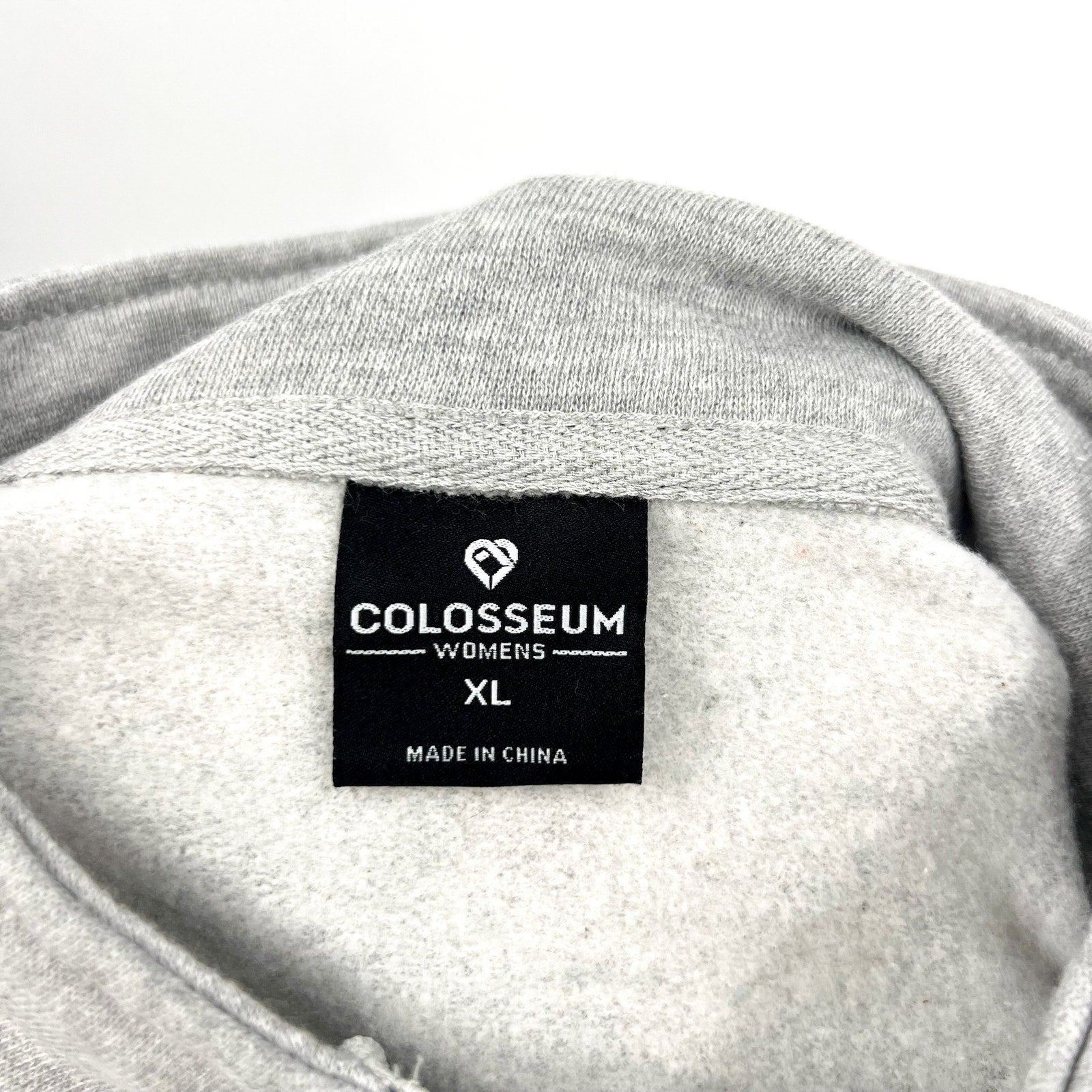 COLOSSEUM Womens NC State Quarter-Zip Sweatshirt XL Heather Grey Pullover NWT