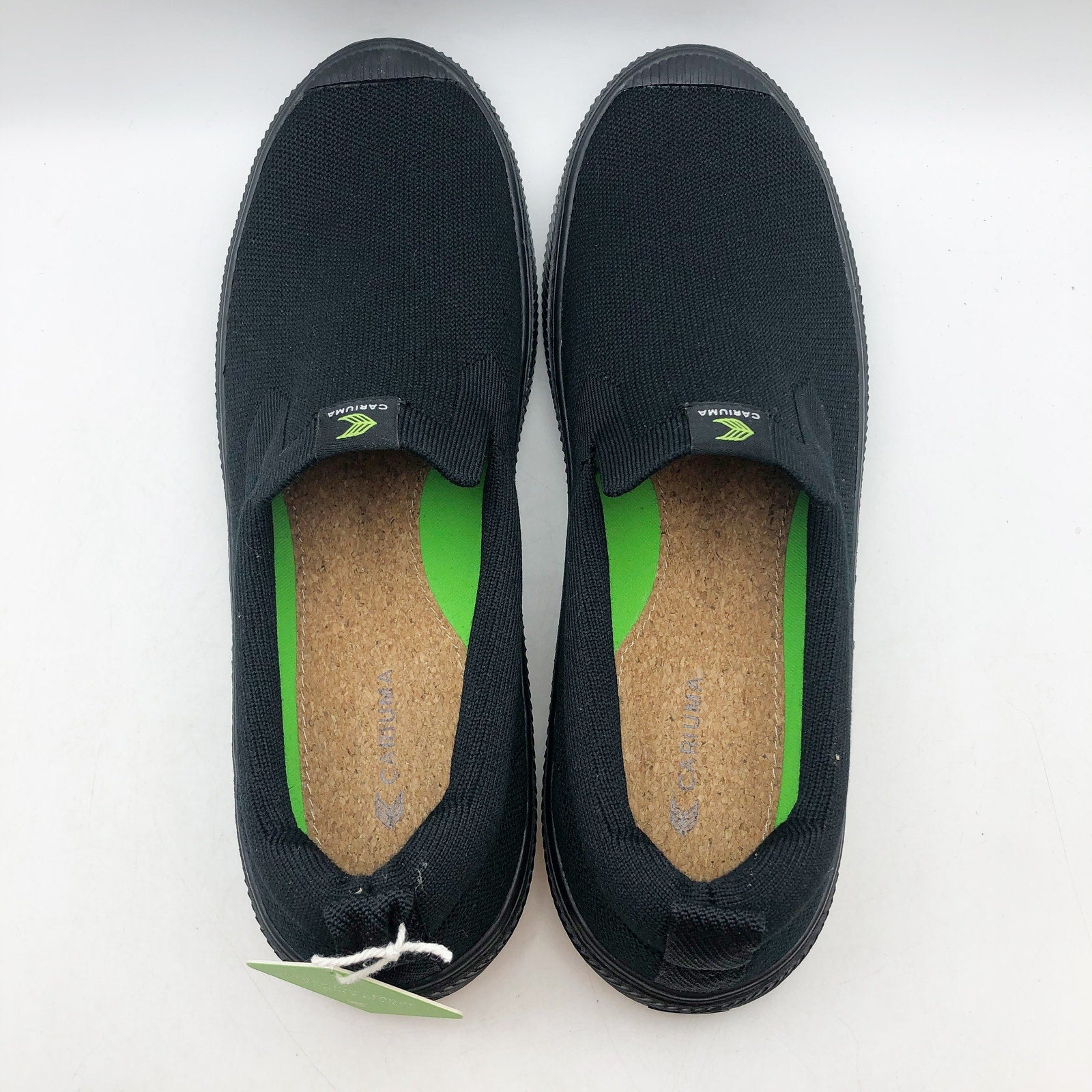 Cariuma Men's IBI Slip On Sneakers Size 13 All Black Knit Bamboo NIB