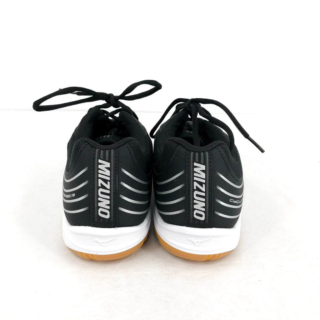 MIZUNO Womens Cyclone Speed 3 Volleyball Shoes Size 8 Black Silver Lace Up NIB