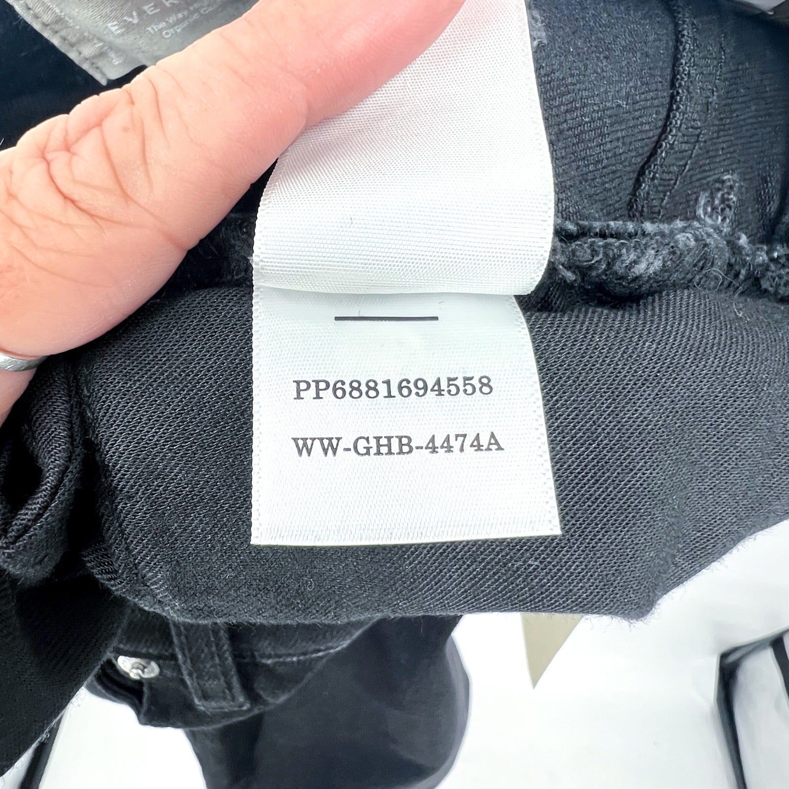 EVERLANE Womens Way-High Jeans 27x29 US 4 LONG Black Straight Organic Cotton NWT