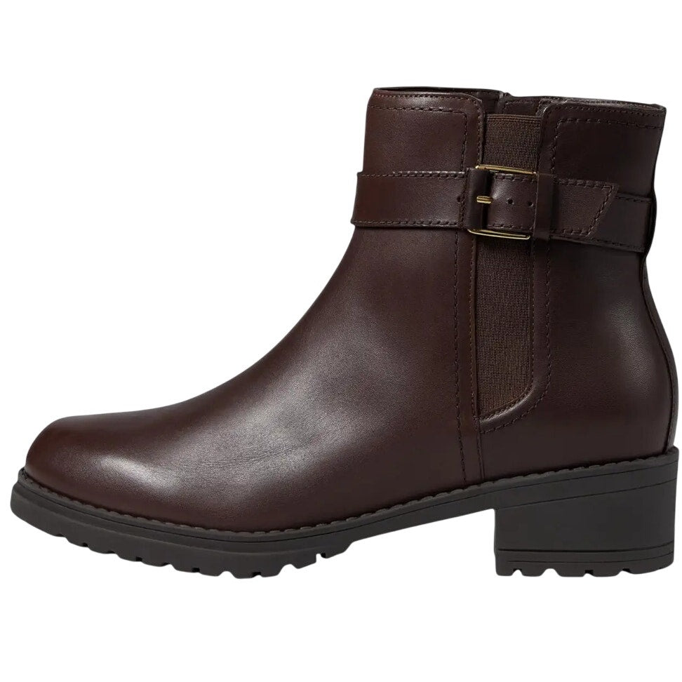 Cole Haan Womens Catherine Ankle Booties US 8 B Brown Leather Waterproof NIB