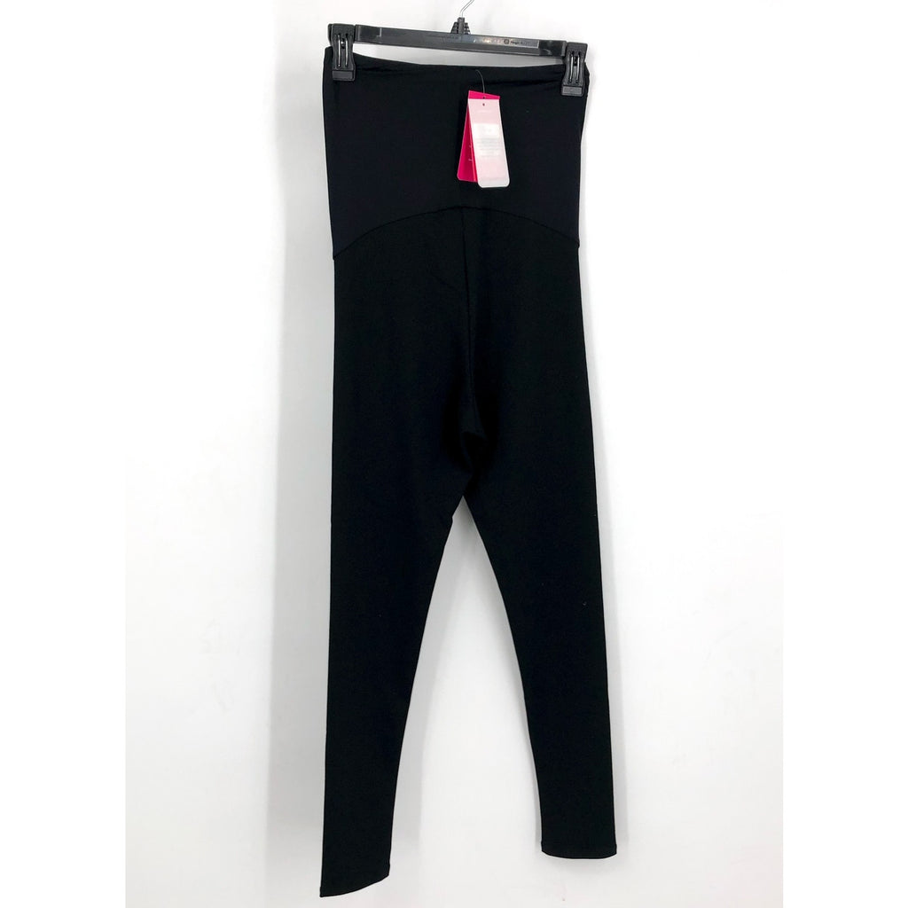 COMMANDO Women's Classic Maternity Legging Medium Black Stretch Waistband NWT