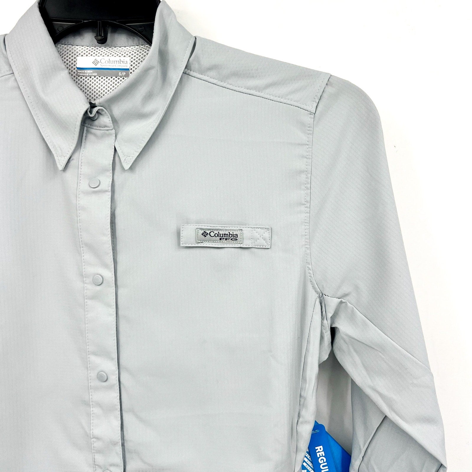 COLUMBIA Women's PFG Tamiami II Long Sleeve Shirt Small Cirrus Grey NWT