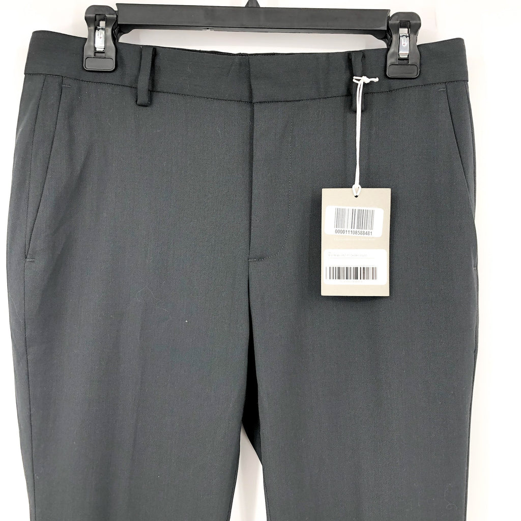 EVERLANE Men's The Italian Wool Trouser Pants 30x30 Dark Grey Flat Front NWT