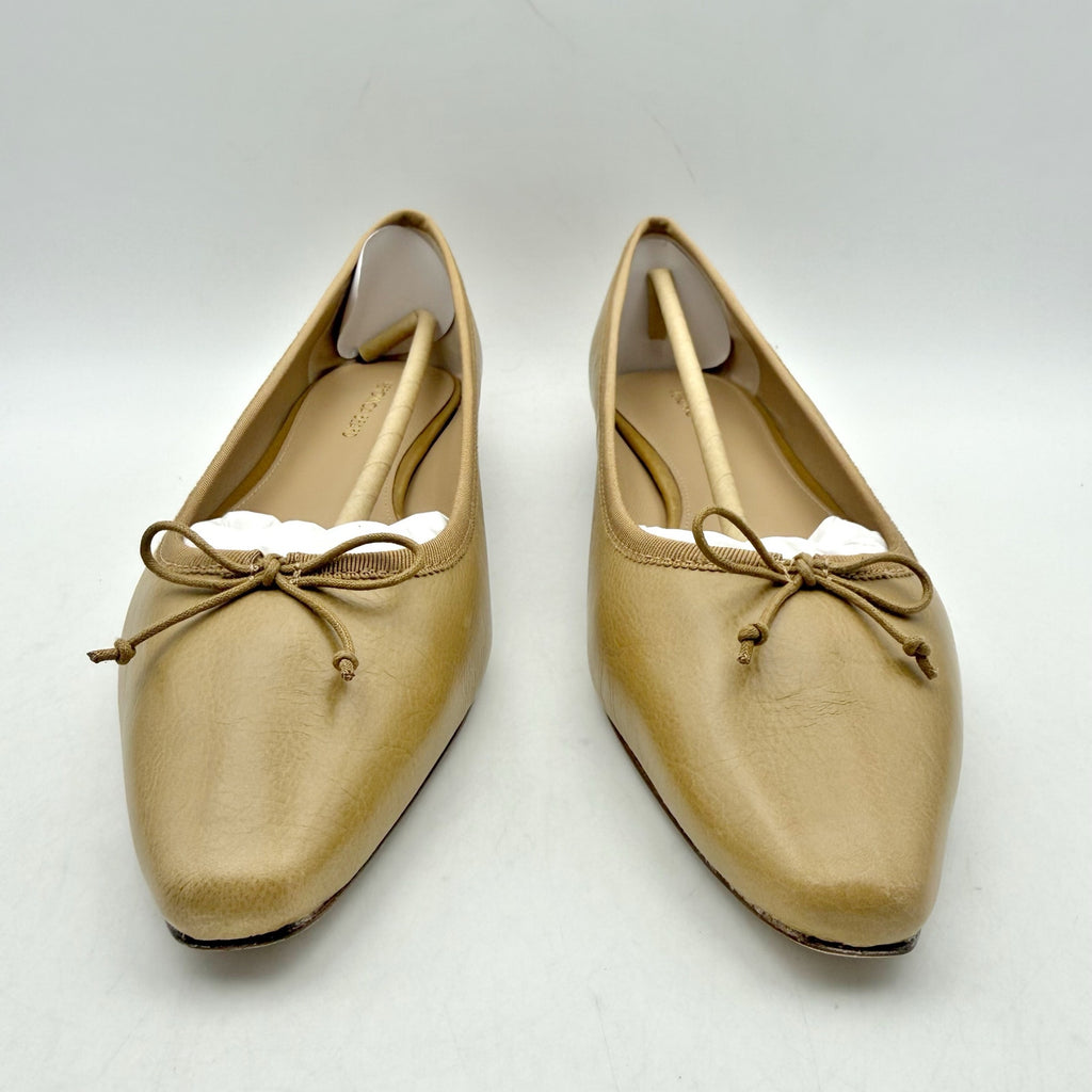 Veronica Beard Womens Catherine Ballet Flats Size 8 M Tan Natural Leather NIB