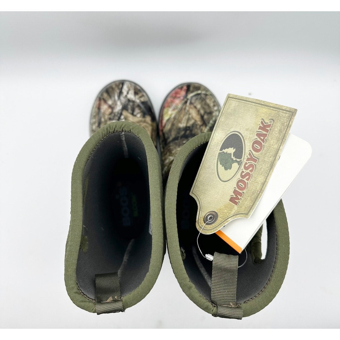 Bogs Kids Classic II Mid Boots Youth 3 Green Black Mossy Oak Waterproof NIB
