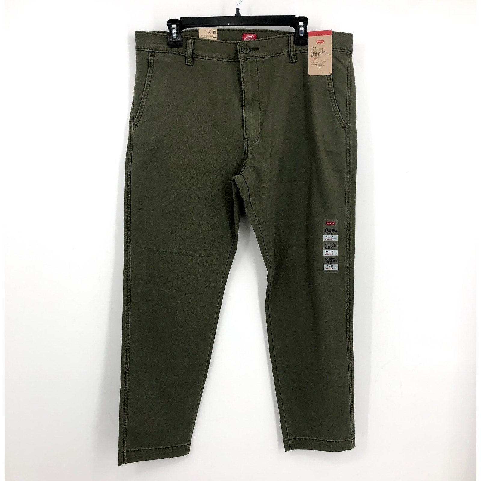LEVI'S Men's XX Chino Standard Taper Pants 36x30 Olive Green NWT 85226-0146