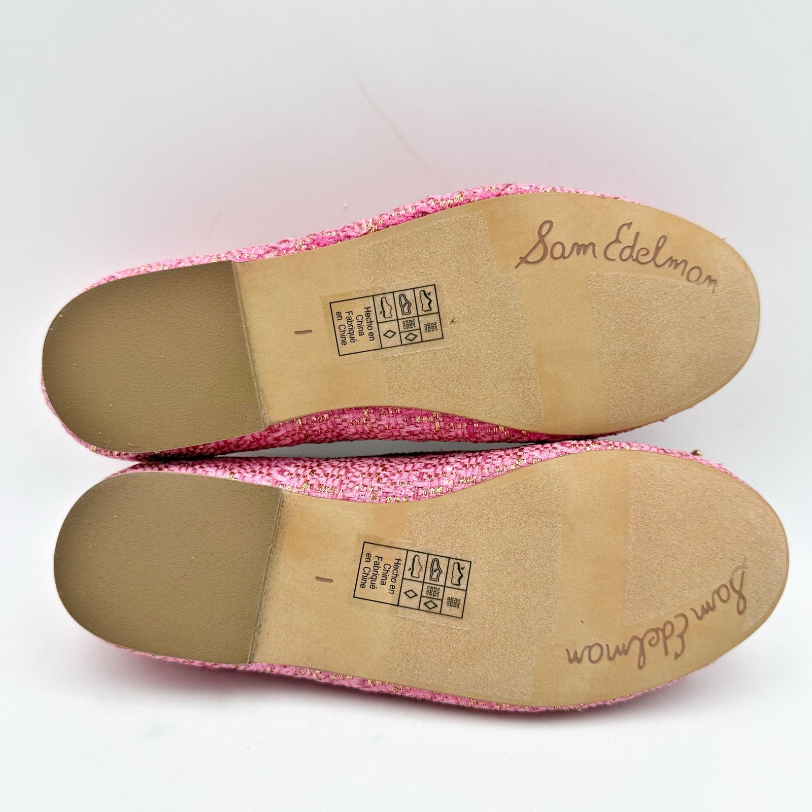 Sam Edelman Kids Felicia Ballet Flats US 1 M EU 32 Pink Vegan Leather NIB