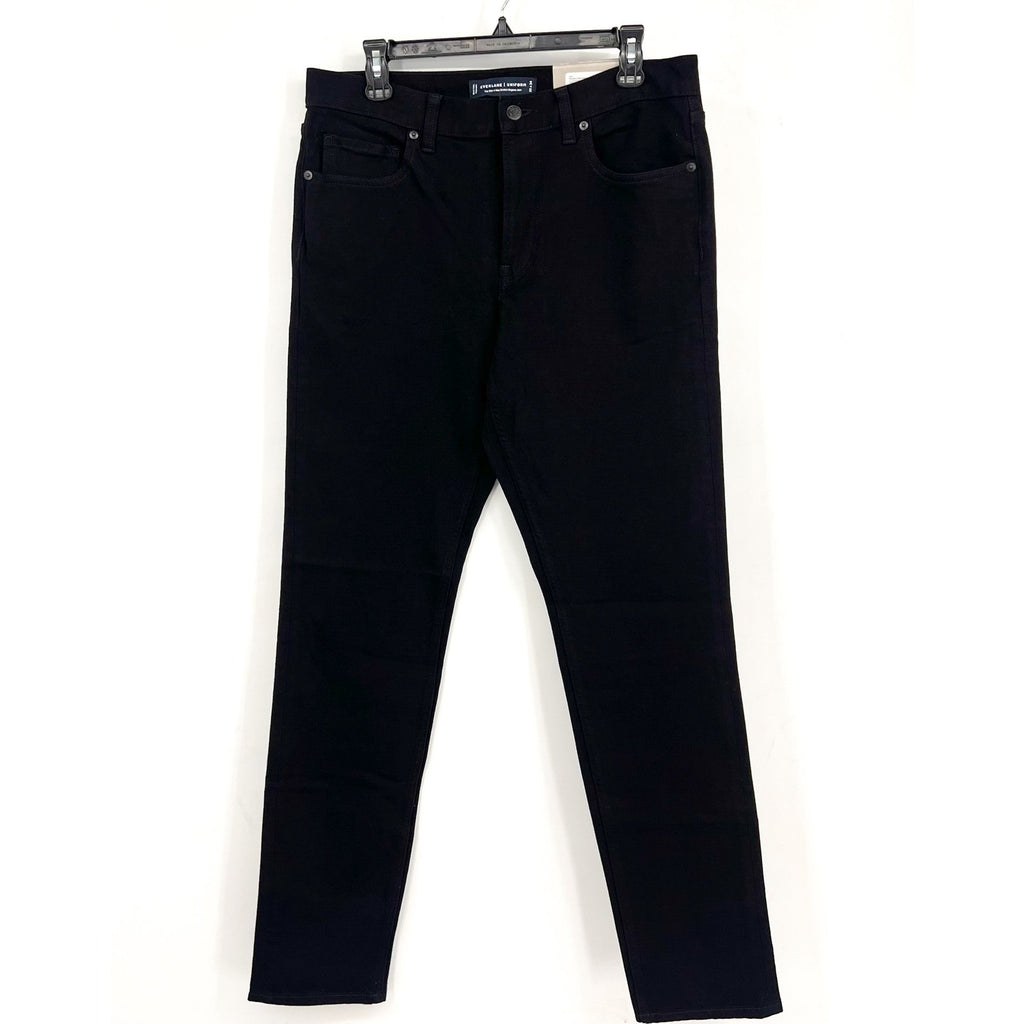 EVERLANE Uniform Men's Slim Jeans 33x34 Black 4-Way Stretch Organic Cotton NWT