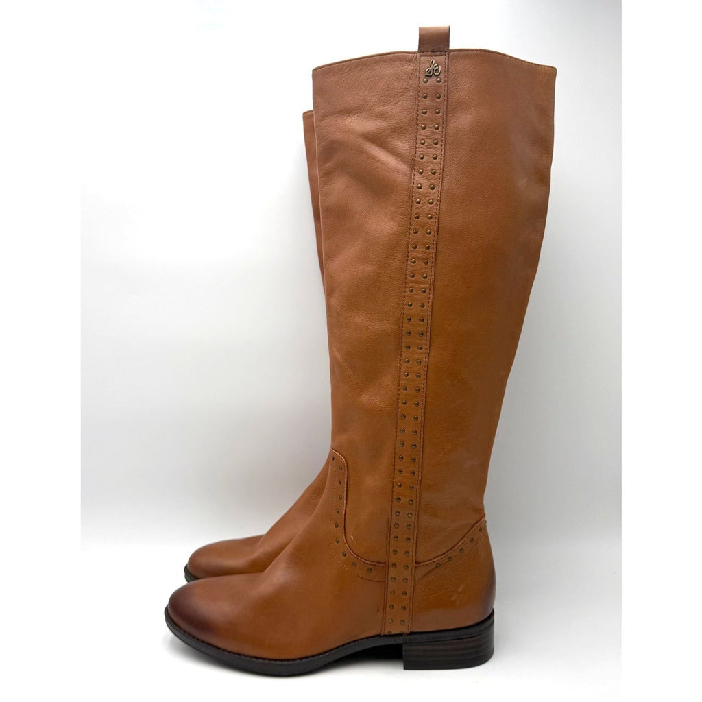 Sam Edelman Womens Prina Knee High Boots Size 10.5 EU 40.5 Whiskey Brown NWOB