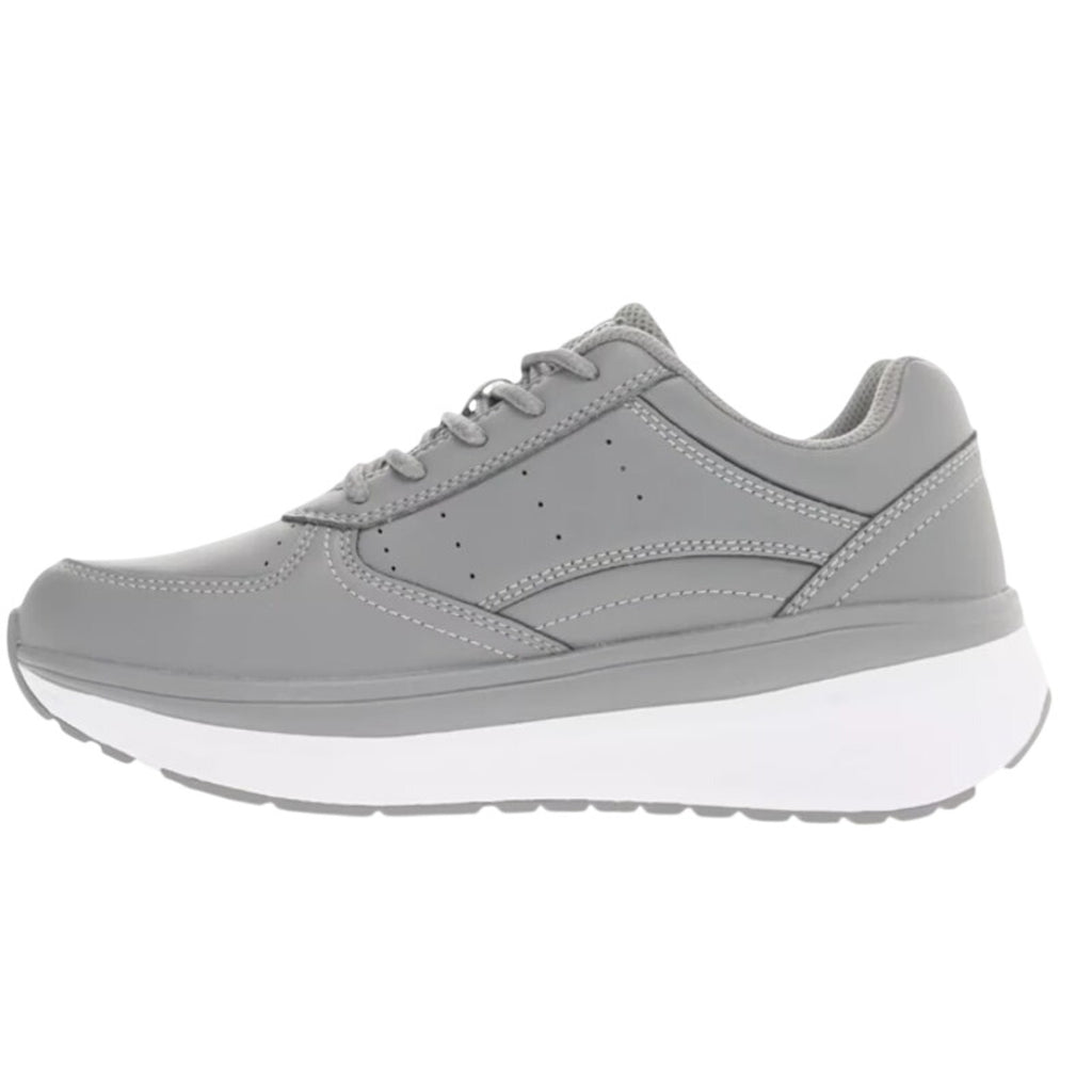 Propet Womens Ultima Sneakers Size 9 Wide Grey White Leather Athletic Shoes NIB