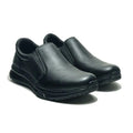 Kuru Mens Kivi 2 Slip On Sneakers 12.5 WIDE Jet Black Leather Anti Slip NWOB