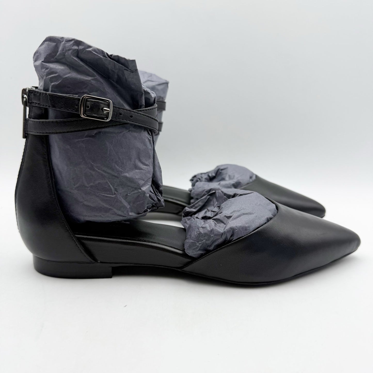 Seychelles Womens What a Girl Wants Flats US 6 M Black Leather NIB