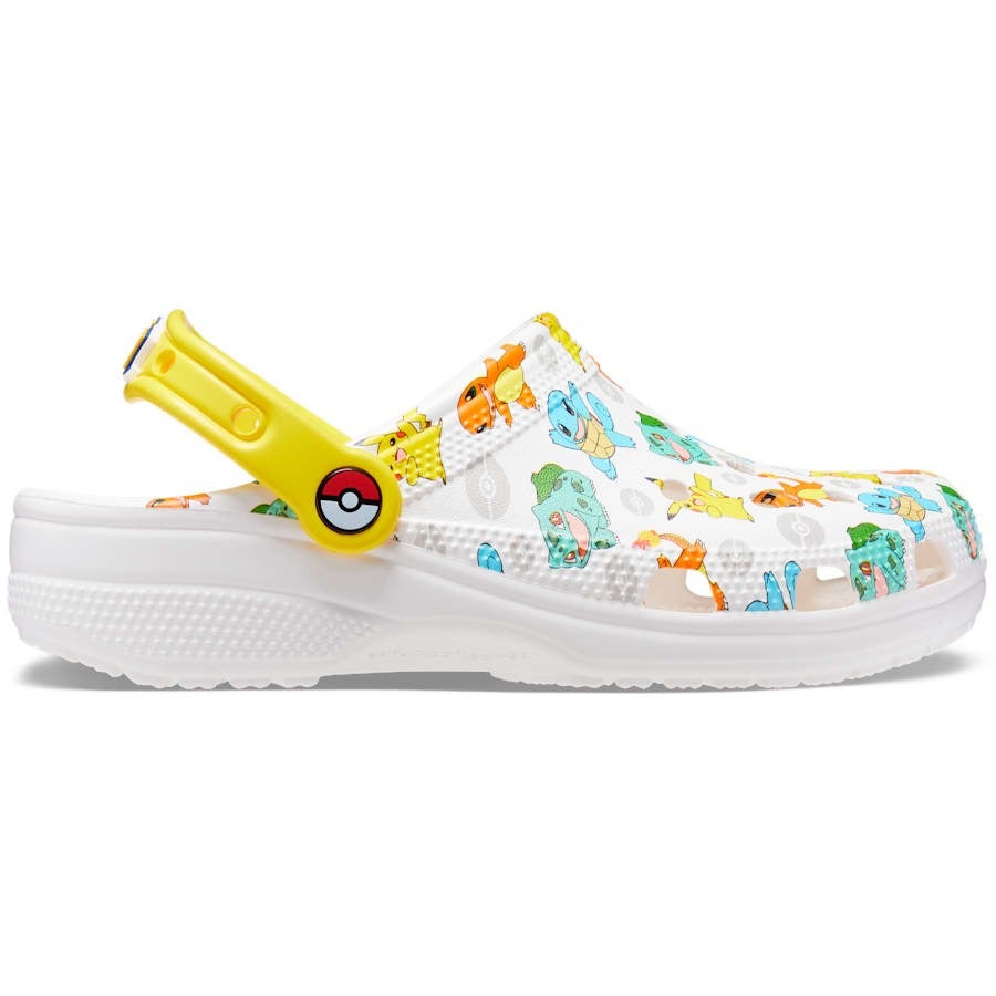 Crocs Classic Pokemon II Clogs Unisex Mens 5 Womens 7 EU 37-38 White Multi NWOT