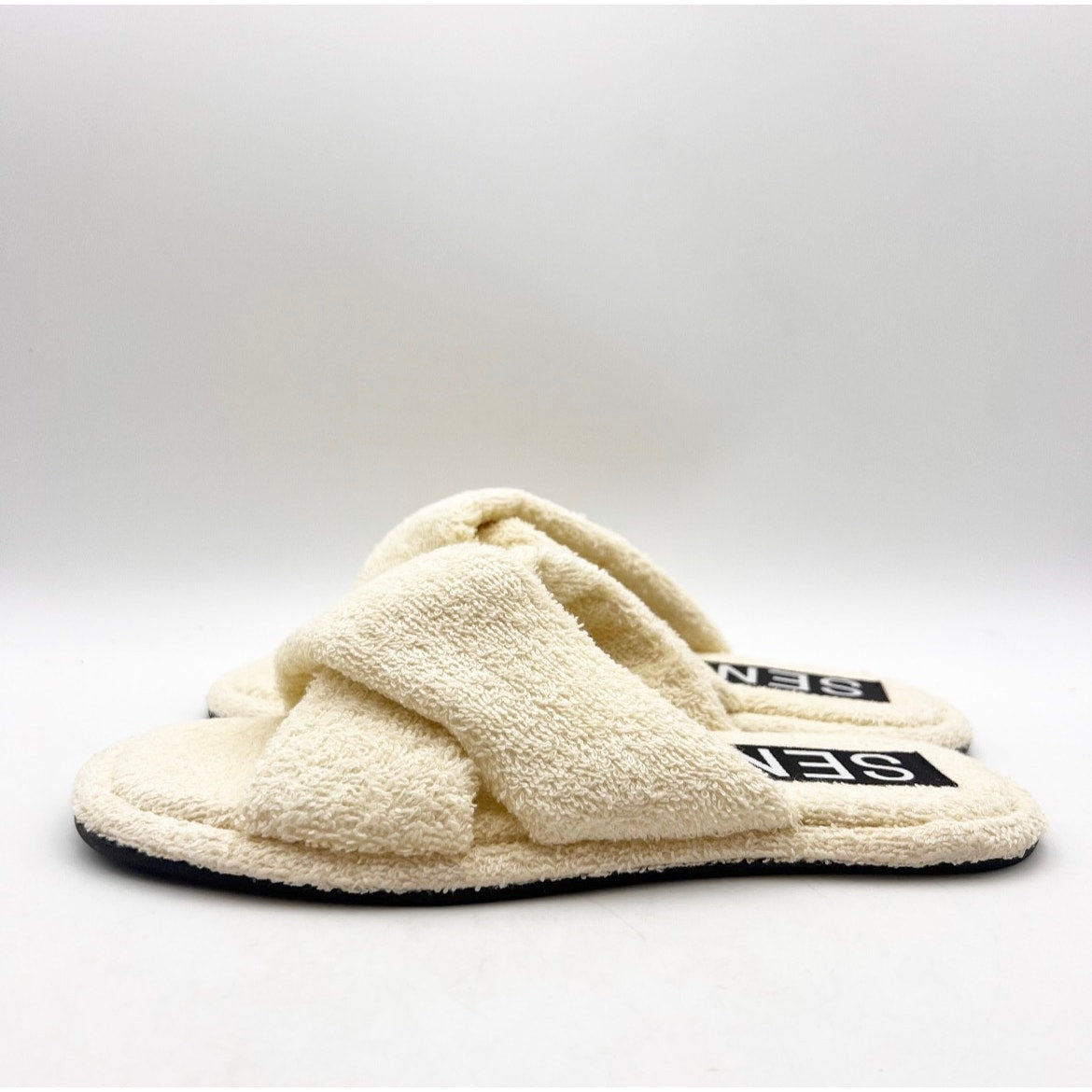 Senso Women's Inka IV Slide Sandals EU 36 US 6 Cream White Cotton NWOB