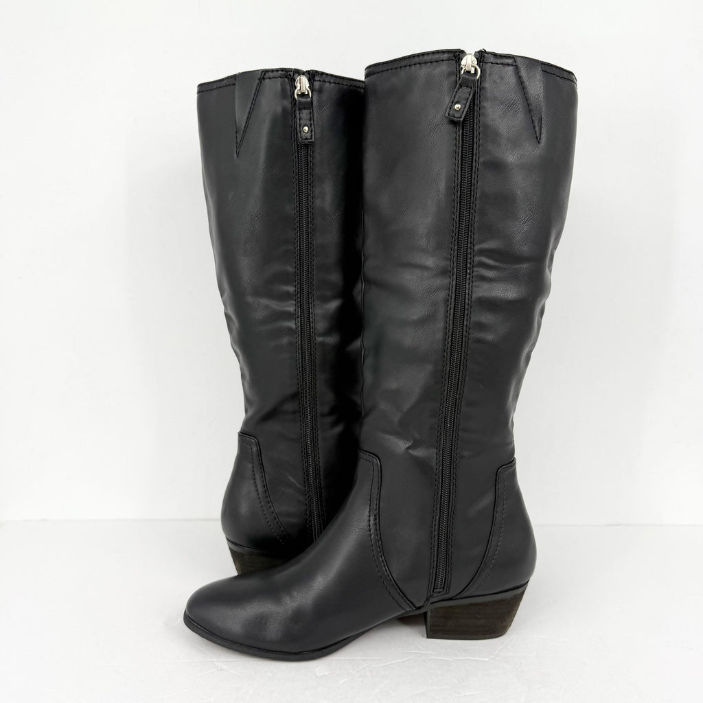 Dr. Scholls Womens Brillaince Knee High Boots US 11 M EU 42 Black NWOB