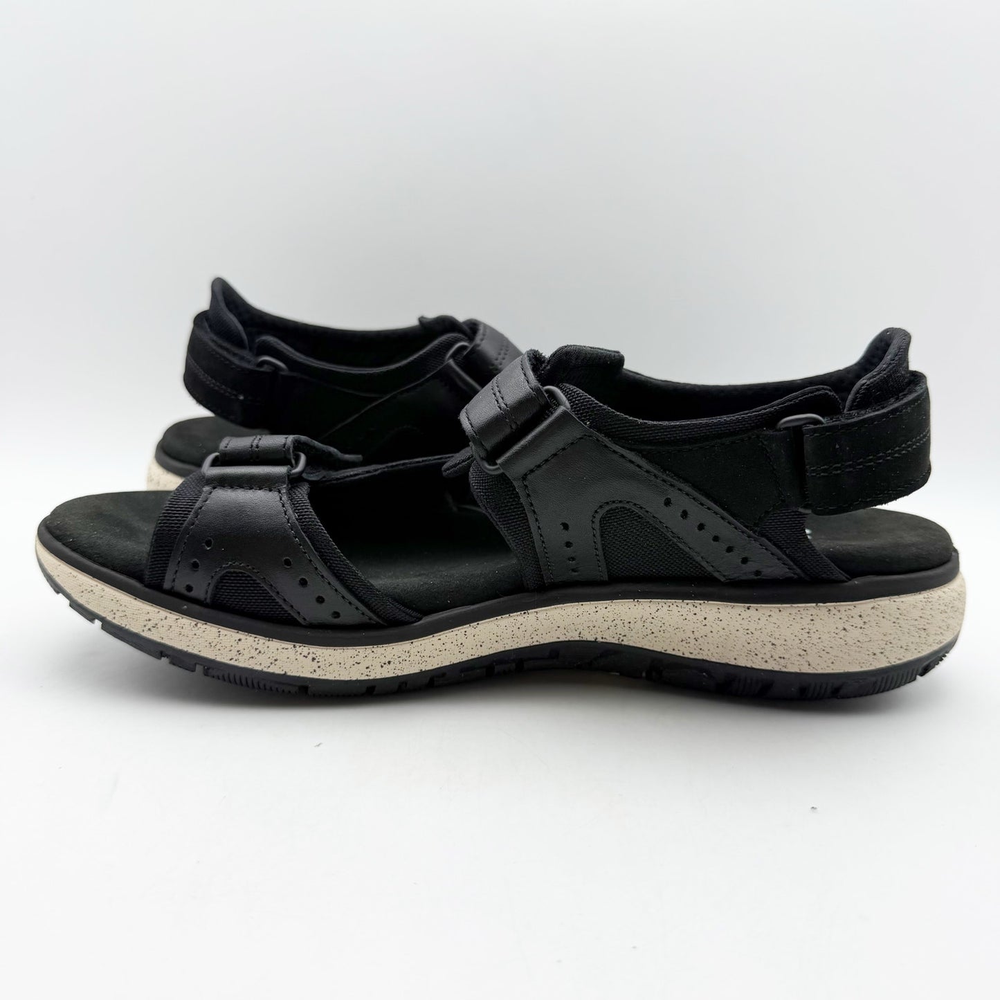 SAS Womens Embark Adjustable Sandals US 10 Narrow Black Comfort Sport NIB