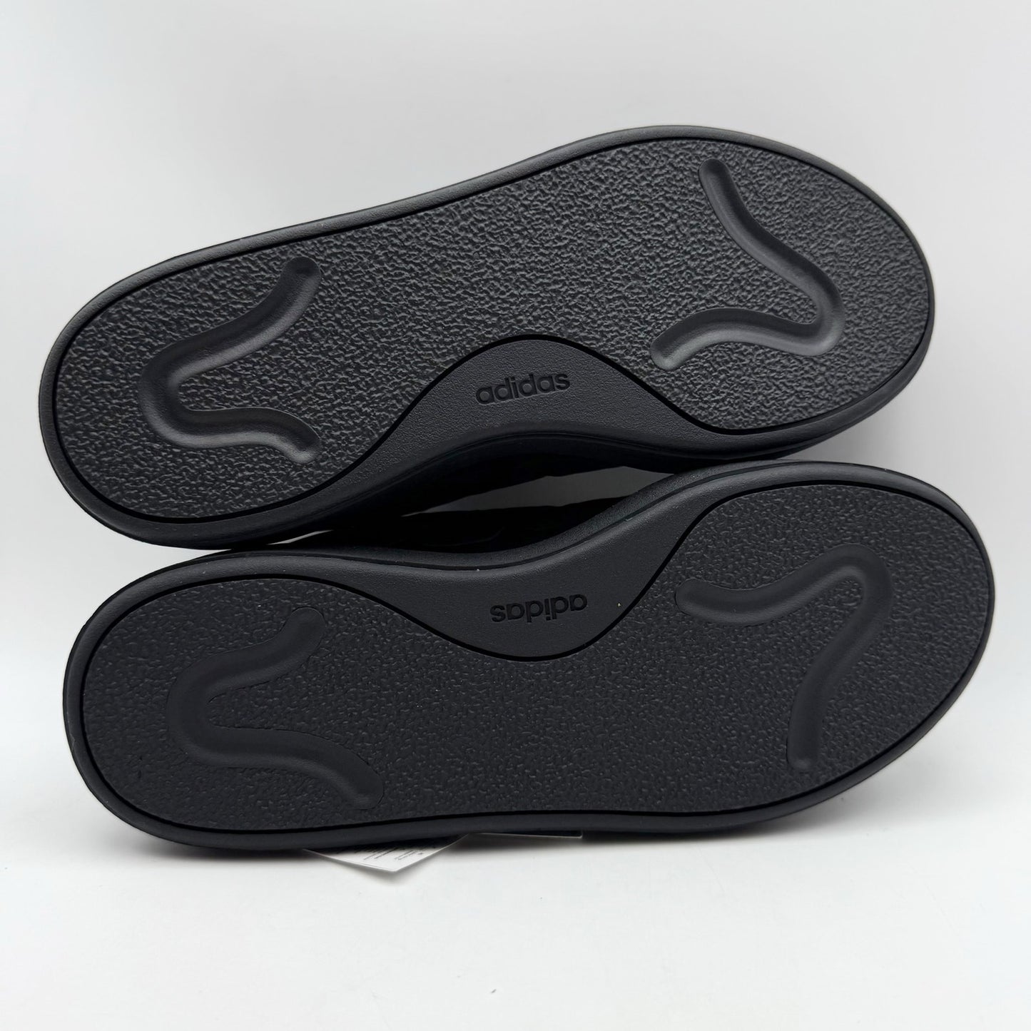 Adidas Kids Court Block Tennis Sneakers US 6.5 Black Vegan Leather NIB