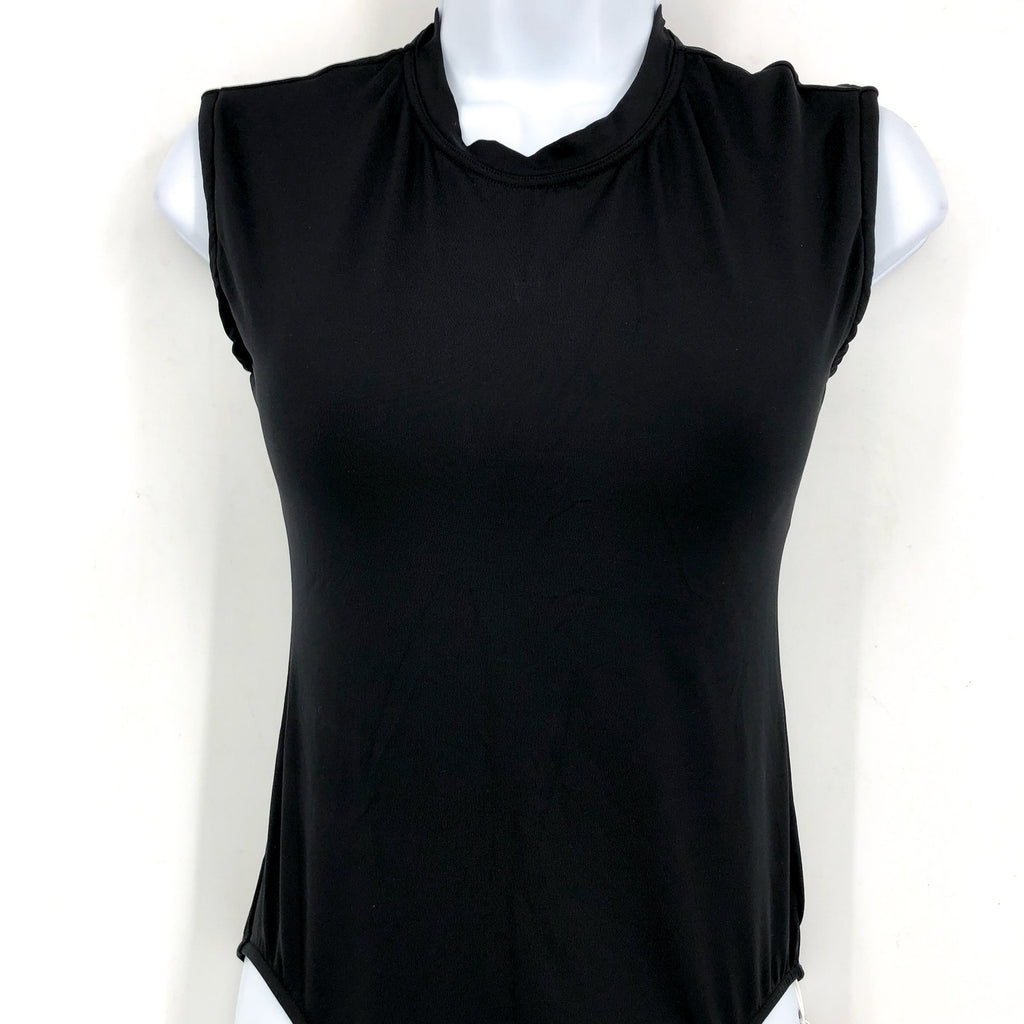 SEAFOLLY COLLECTIVE Women's One Piece Swimsuit US Size 6 Black Cap Sleeve NWT
