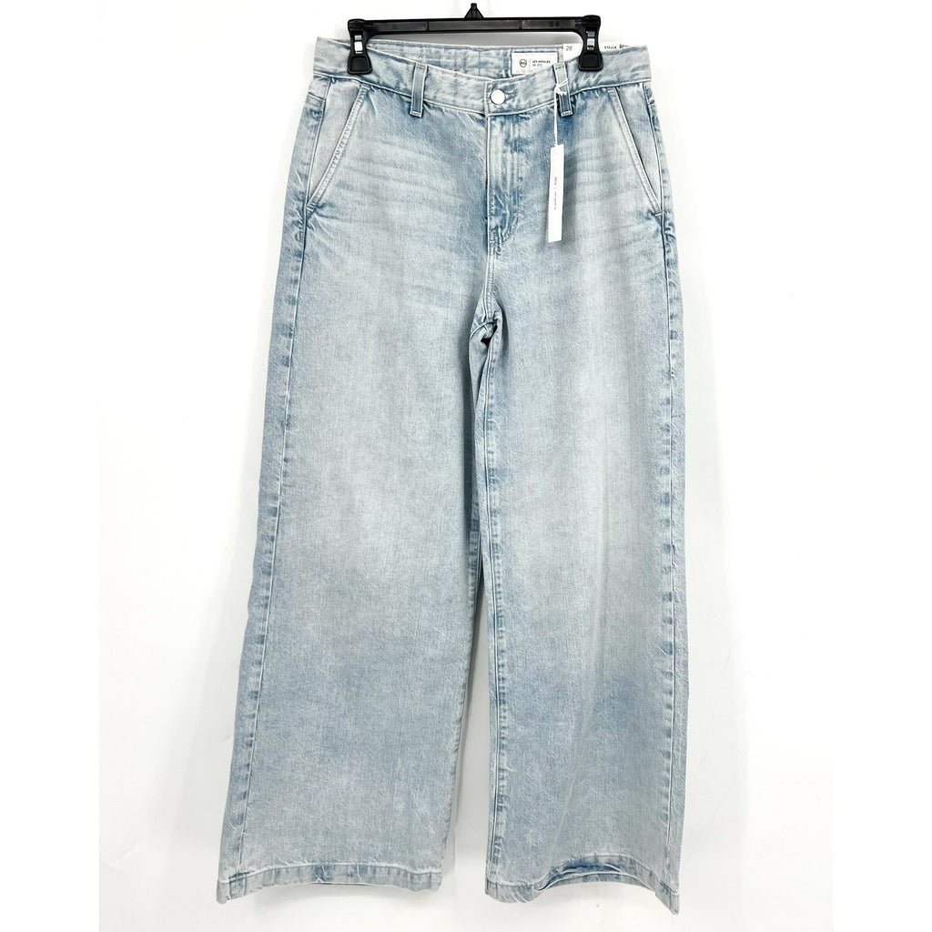 AG ADRIANO GOLDSCHMIED Stella Palazzo Wide Leg Jeans Size 28 Idol Light Wash NWT
