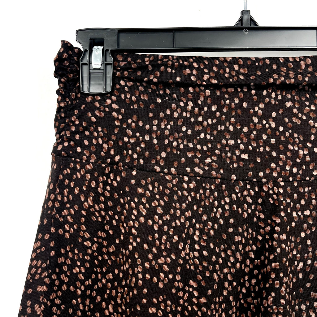 TOAD & CO Womens Chaka Pull-On Mini Skirt XS Black Dot Print NWT