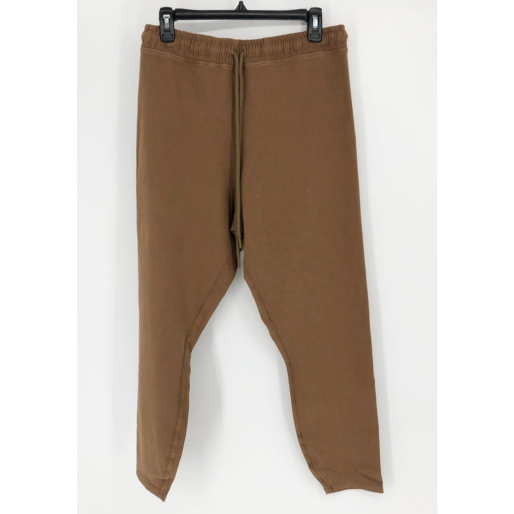 GOOD AMERICAN Essential Tie-Waist Leggings 3XL Tan Sepia Cotton Jersey NWT