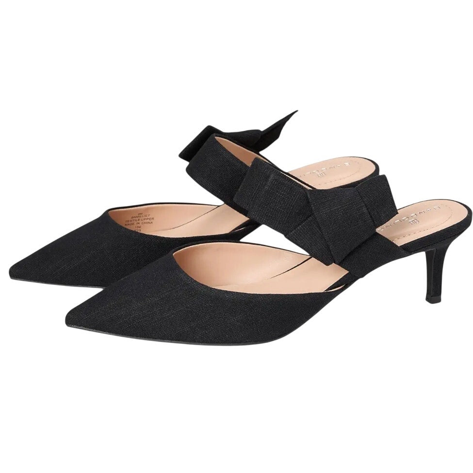 Bandolino Womens Millie Heels US 8 M EU 39 Black Slip On NWOB