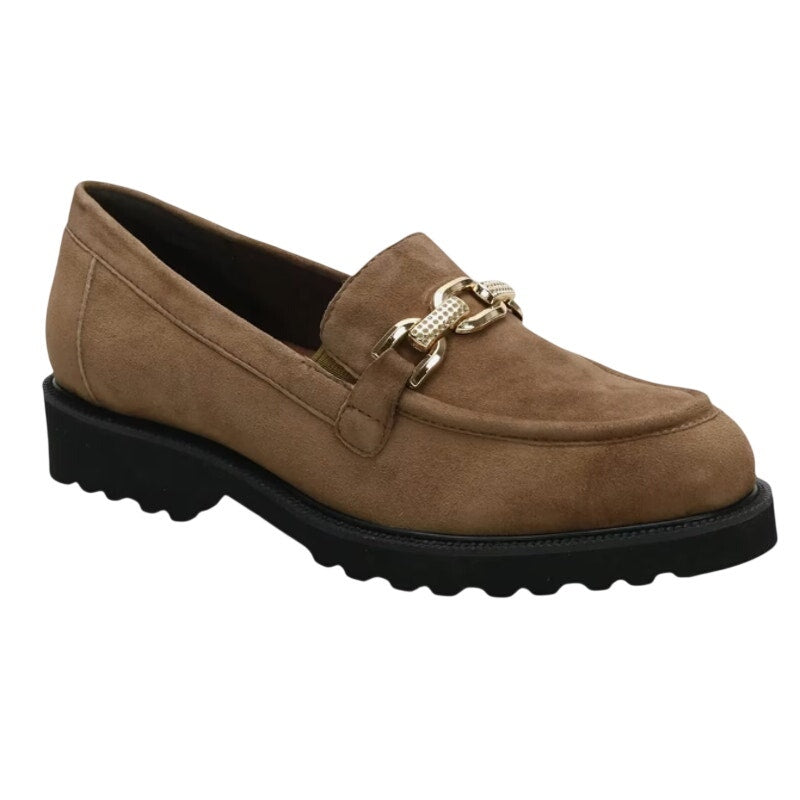 David Tate Womens Magan Loafers US 10.5 WW Brown Suede Slip On NWOB
