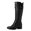 Naturalizer Womens Kenna Knee High Boots Size 9 M XWIDE CALF Black Leather NIB